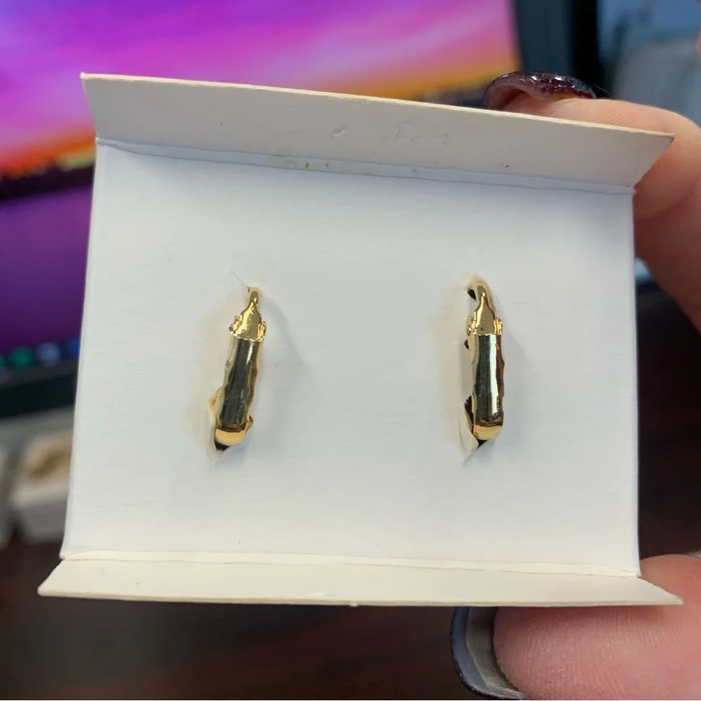 Avon “Fresco Colors” clip earrings pink/goldtone NIB 1989